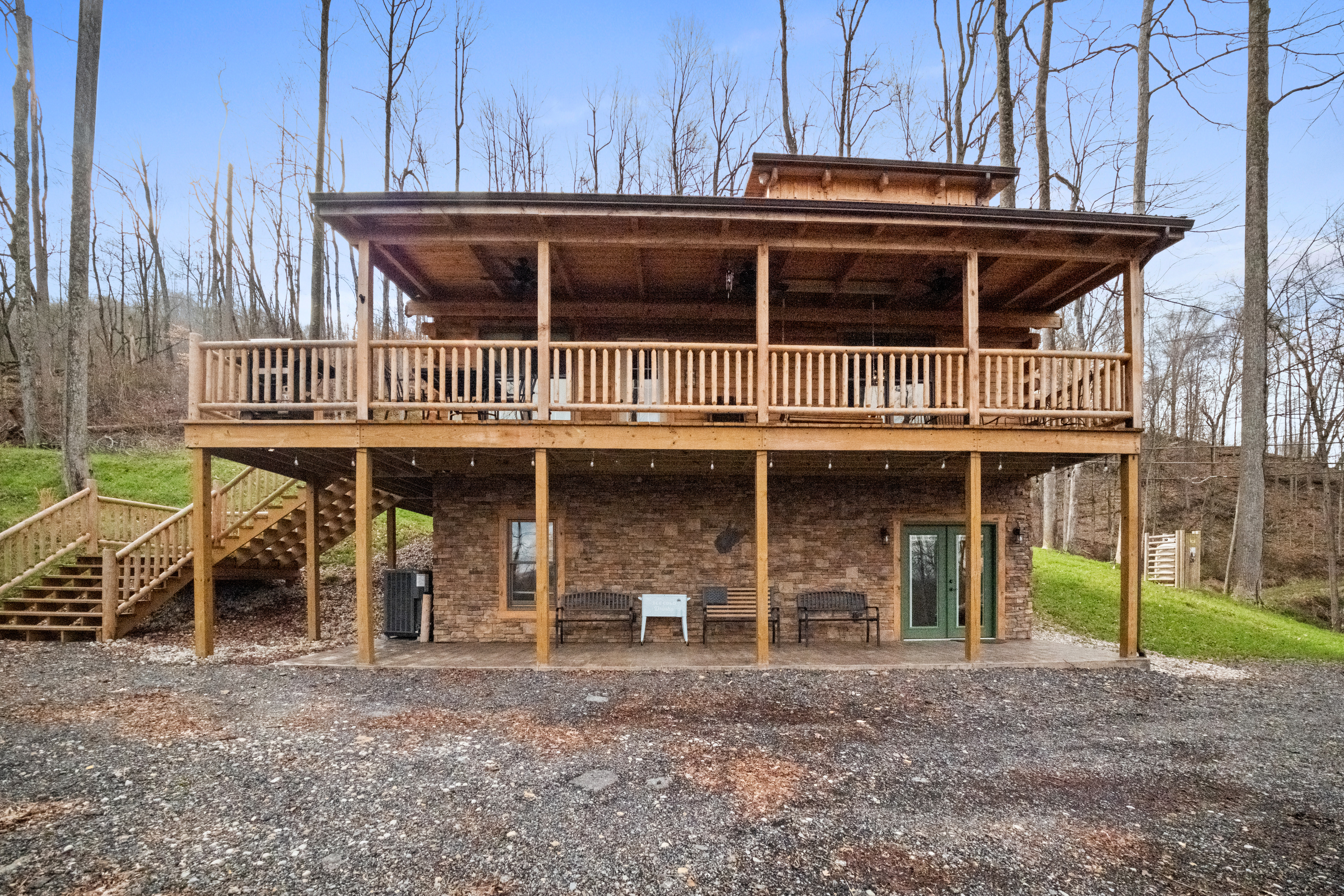 The Hemlock cabin exterior