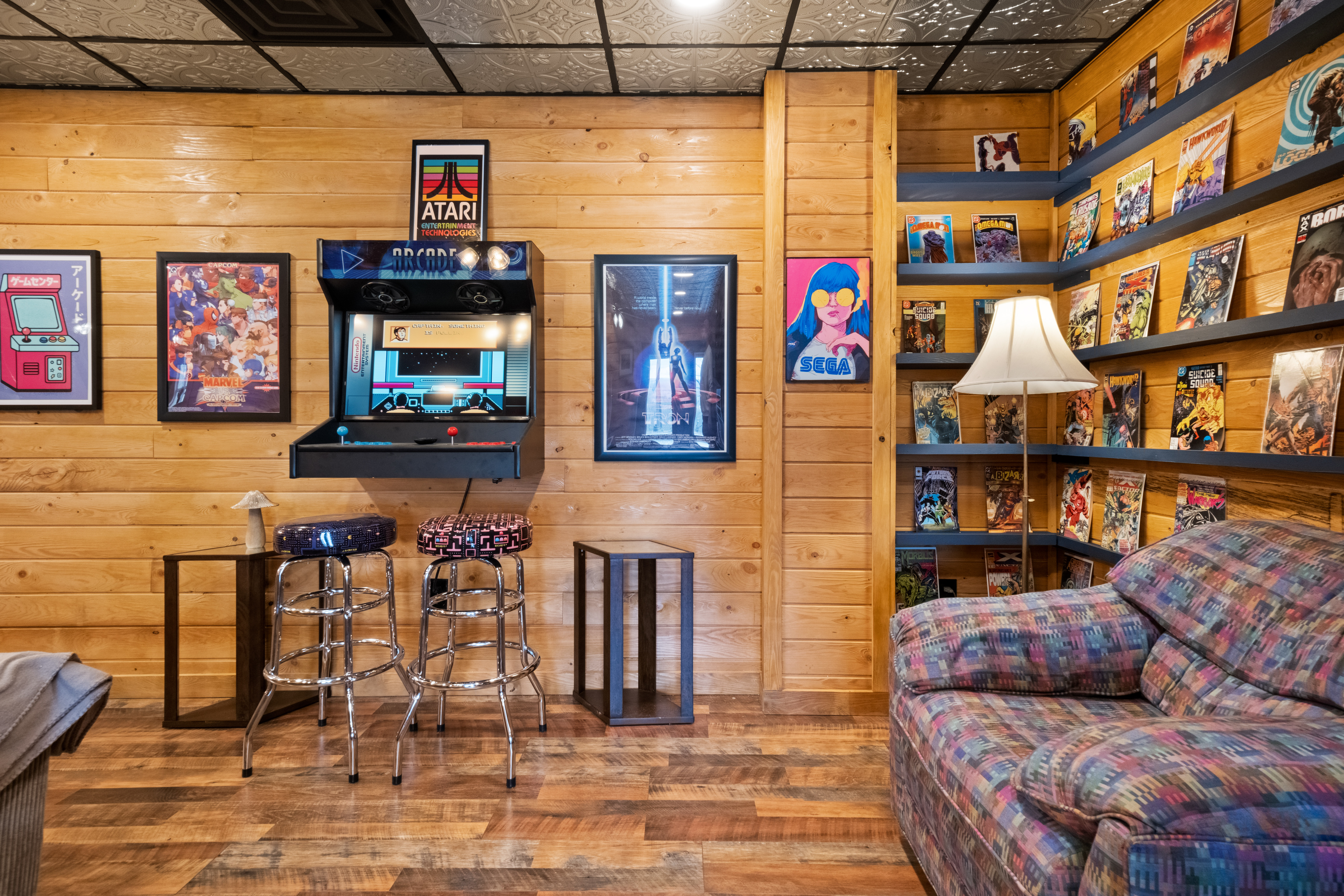 The Hemlock game room